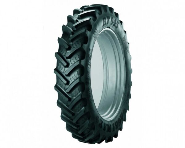 320/90 R50 TL BKT 150 A8 / 150 B, TL, RT 945 auf starrer Anfertigungsfelge, lackiert