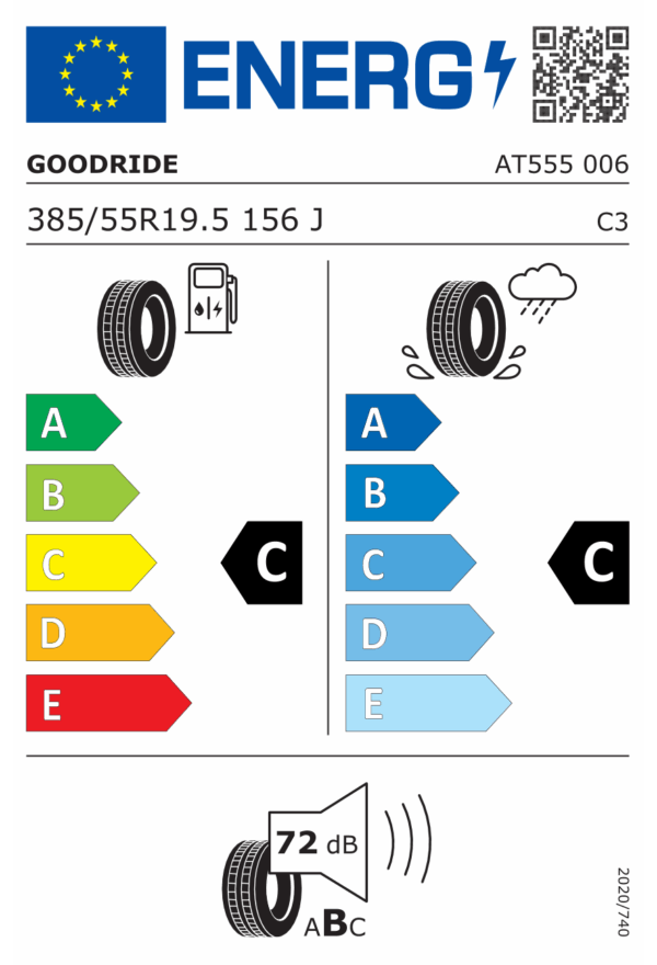 385/55 R19,5 AT555W 16PR 156J TL Goodride M+S - Obrázek 2
