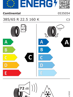 385/65 R22,5 TL CONTINENTAL CONTI CROSSTRAC HT3 160K 3PMSF