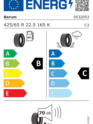 425/65 R22,5 TL Barum BT44 165K 20PR