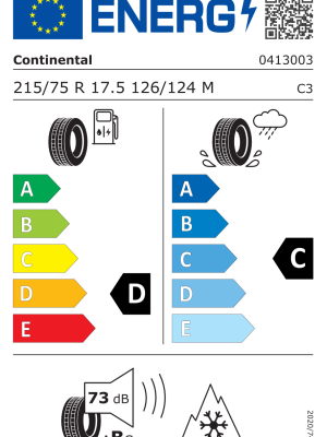 215/75 R17,5 TL Continental CONTI SCANDINAVIA LS3 126M 12PR